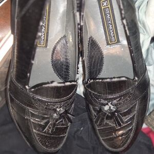 Stacy Adams Black Leather Loafers
